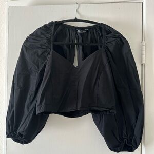 Zara Puff Sleeve Crop Top